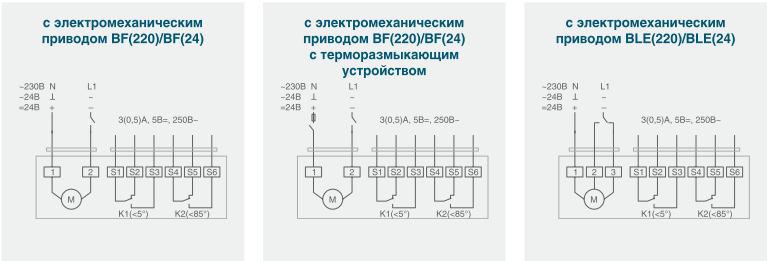 Belimo blf230 схема подключения